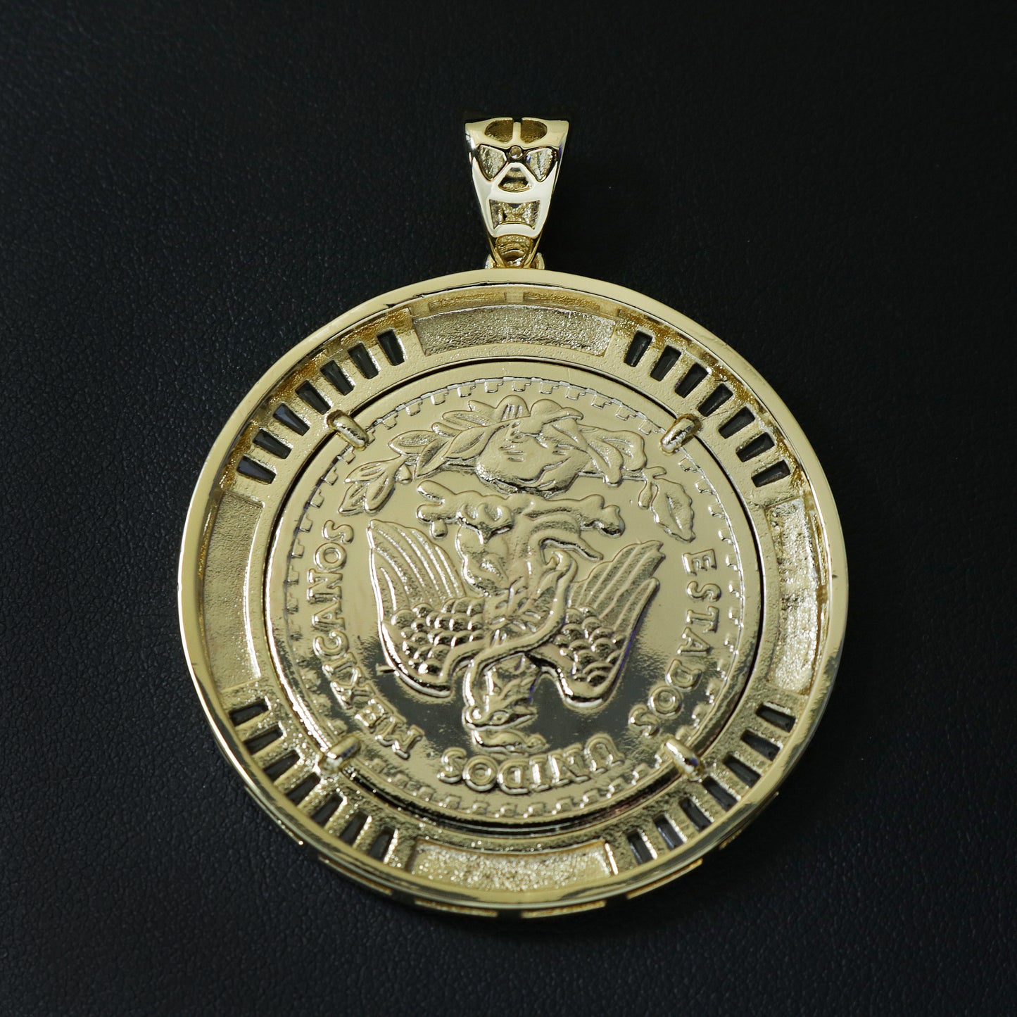 Aztec Baguette Bezel Centenario Pendant