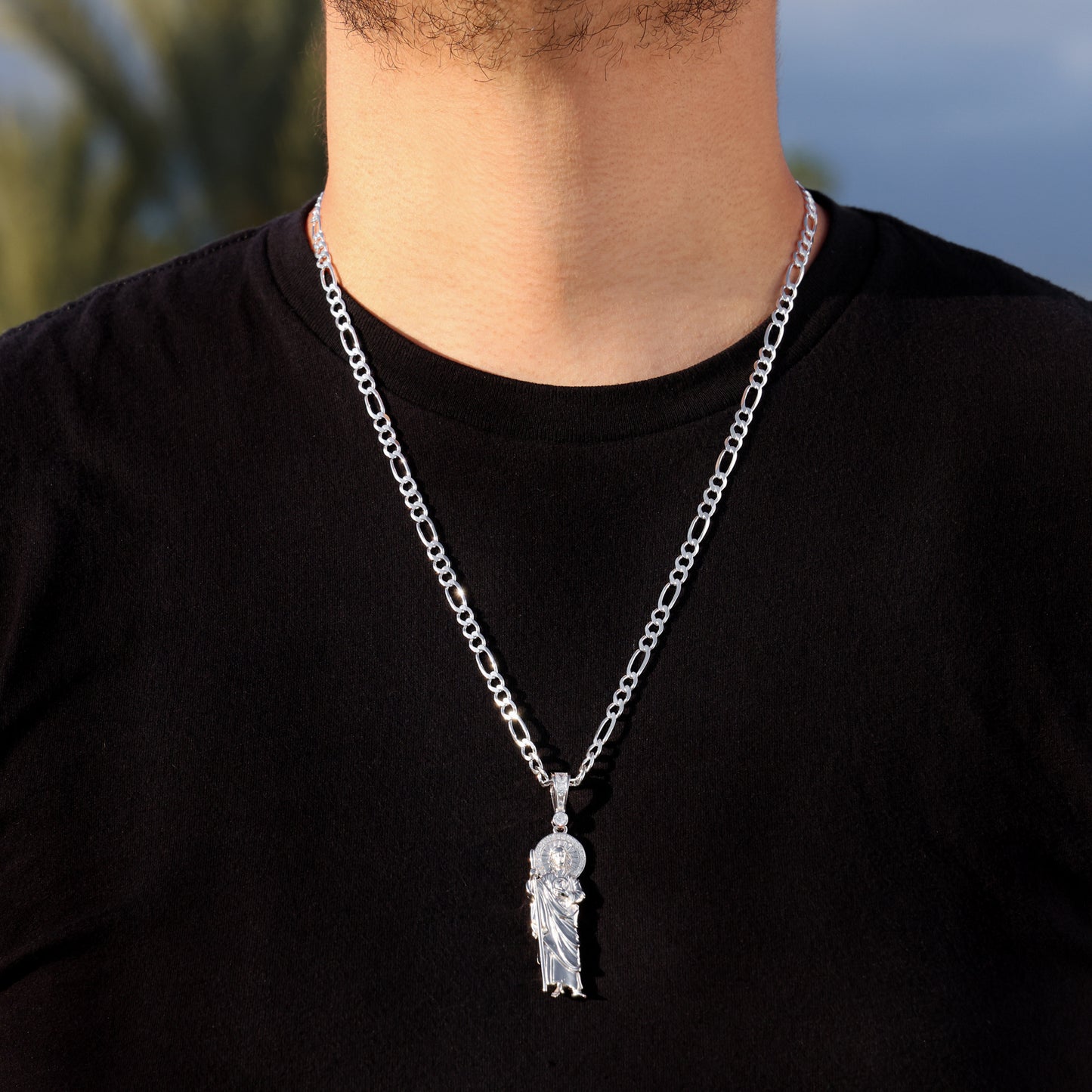 San Judas Pendant - 925 Silver