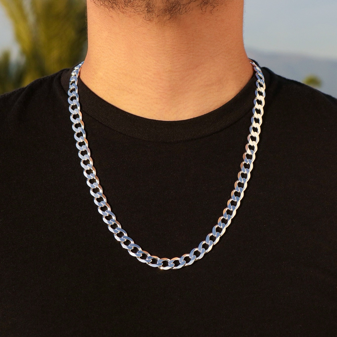 10mm Cuban Chain - 925 Silver