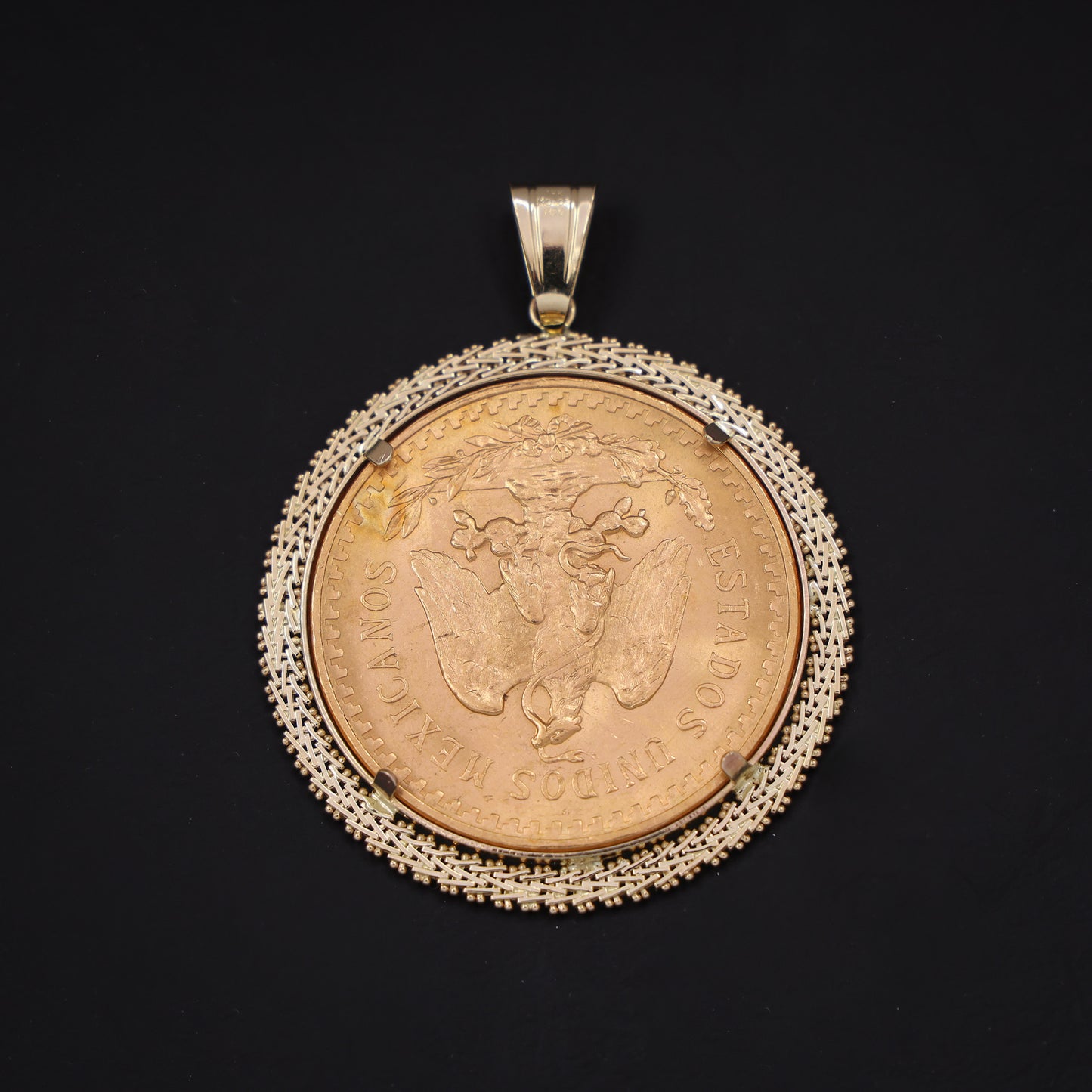 Diamond Cut Bezel Centenario - Original 22k Gold