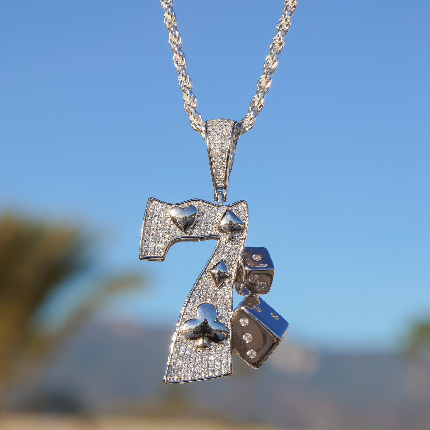 Lucky 7 Pendant - 925 Silver