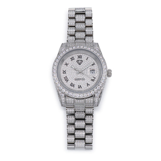 Fully Iced Huerta Watch - Premium 316L Stainless