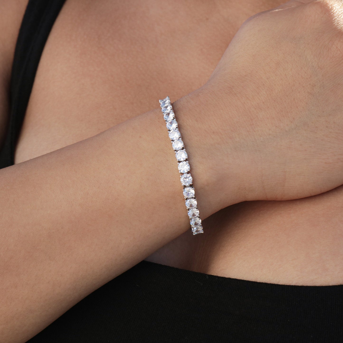 5mm Tennis Bracelet - White Gold