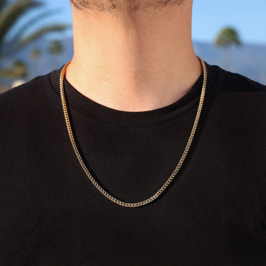 3mm Franco Chain - Gold