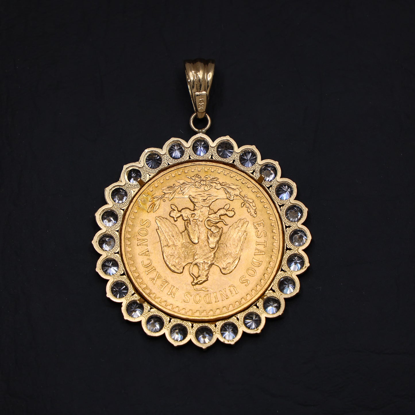 Diamond Prong Bezel Centenario - Original 22k Gold
