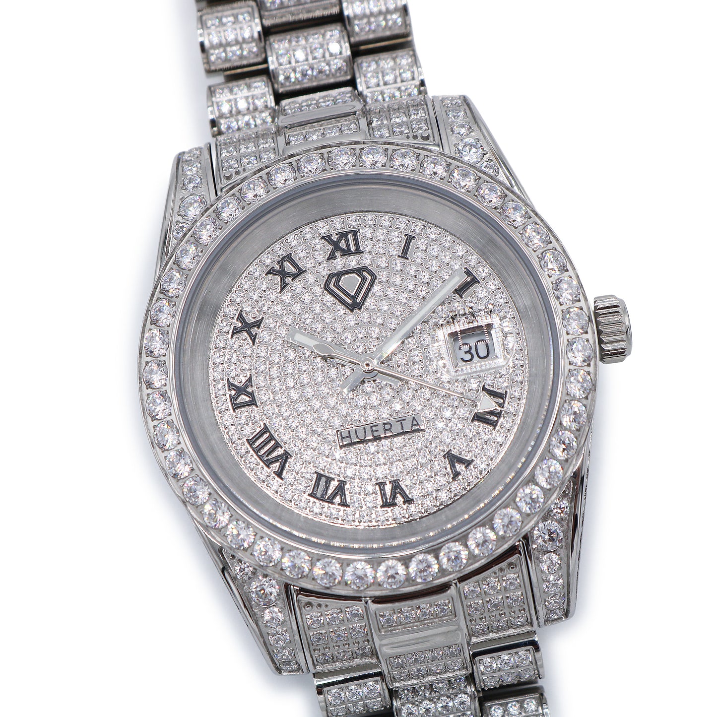 Fully Iced Huerta Watch - Premium 316L Stainless