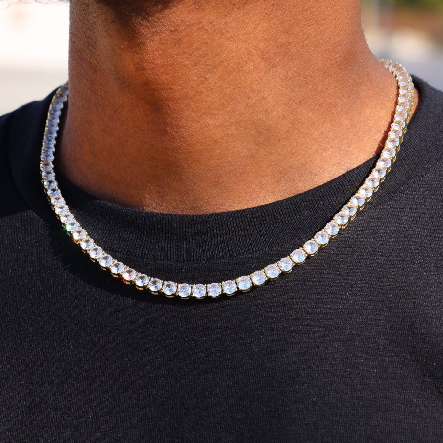 5mm Tennis Chain - Gold