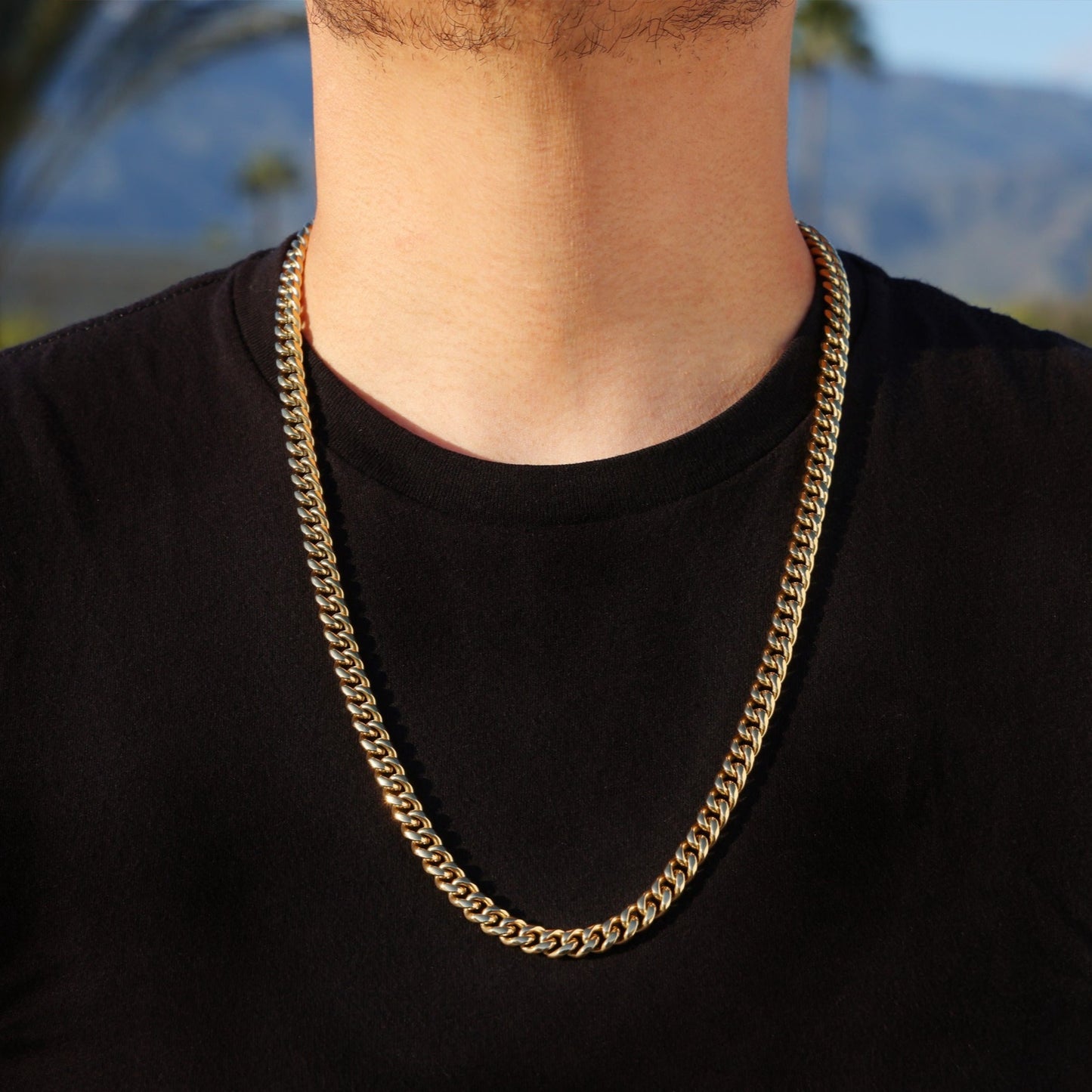 8mm Miami Cuban Chain - Gold