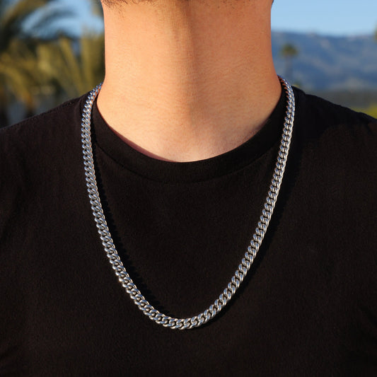 8mm Miami Cuban Chain - Premium 316L Stainless