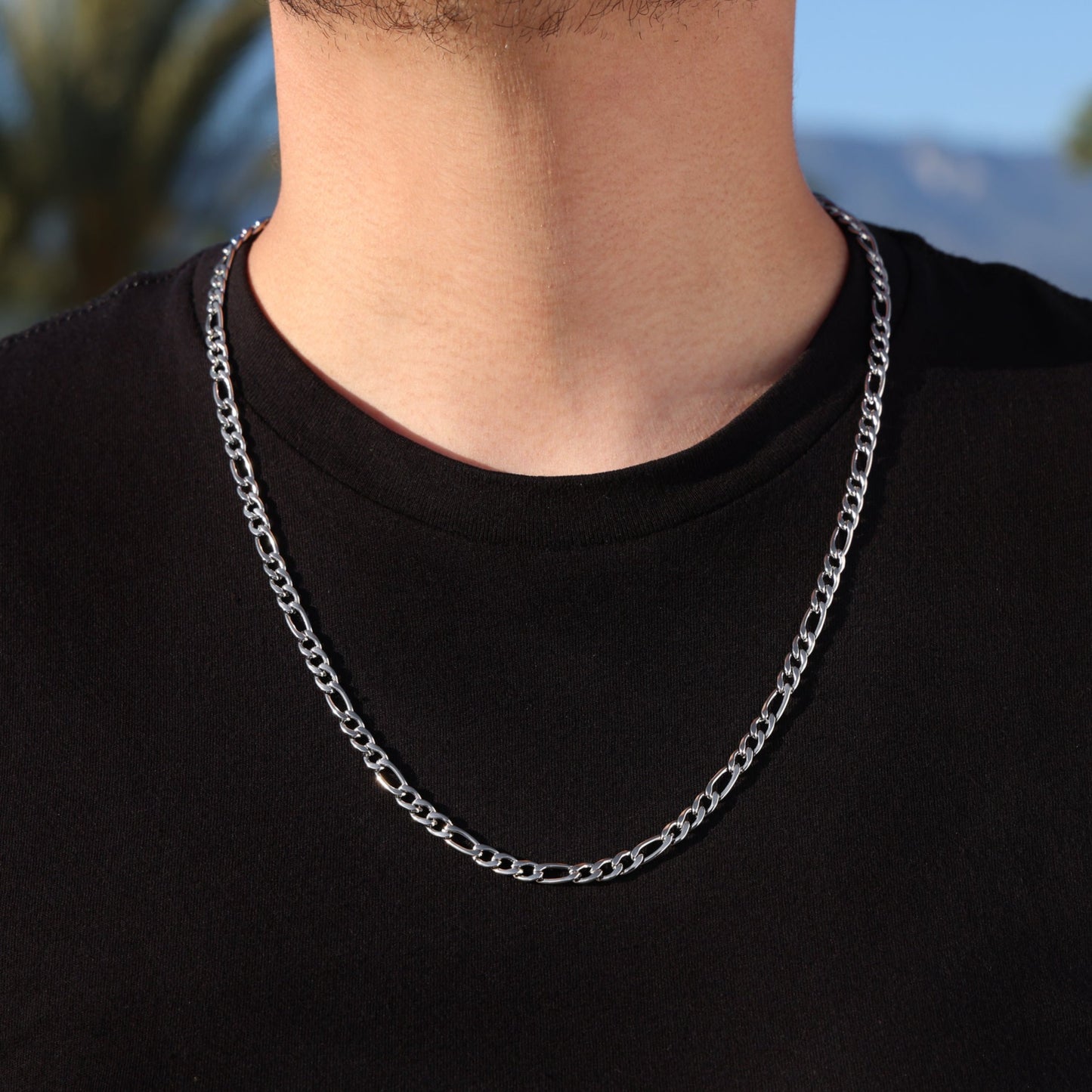 5mm Figaro Chain - Premium 316L Stainless