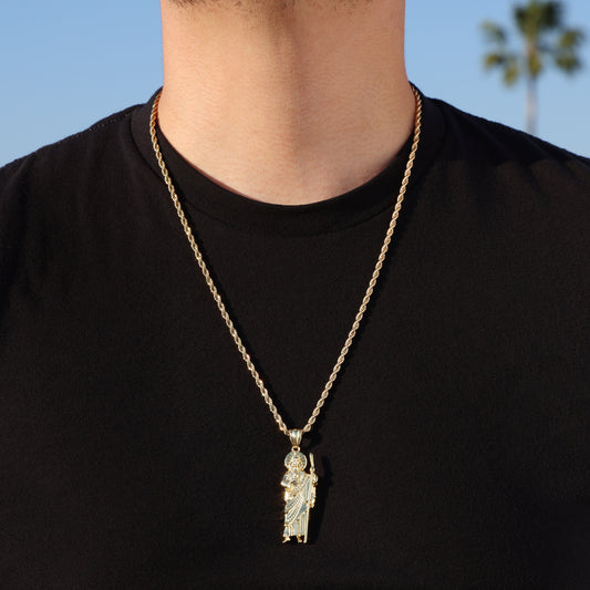 San Judas Pendant - Gold