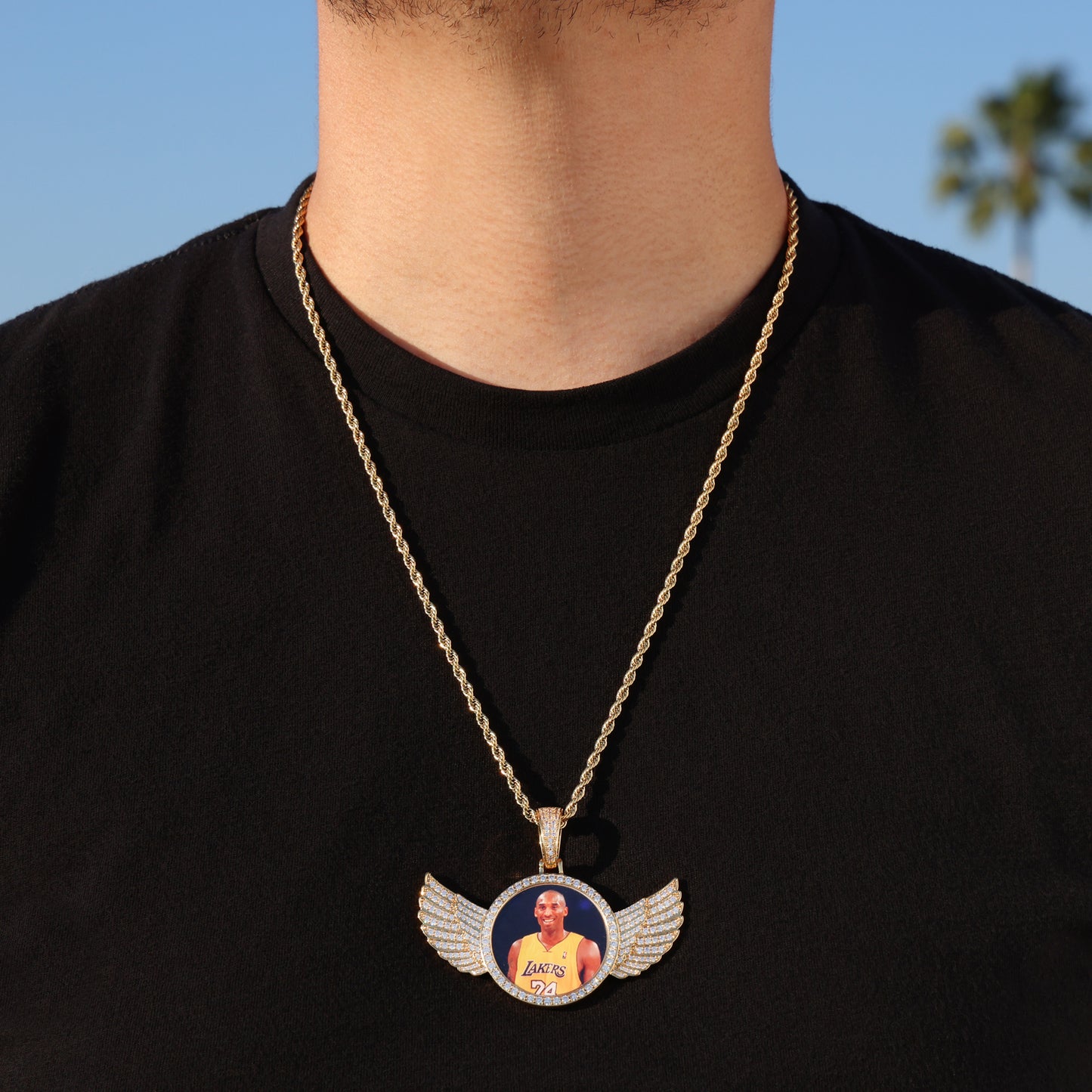 Custom Memory Photo Pendant - Gold