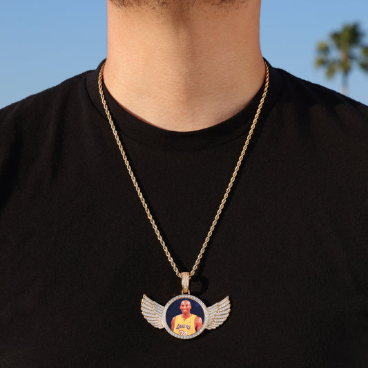 Custom Memory Photo Pendant - Gold