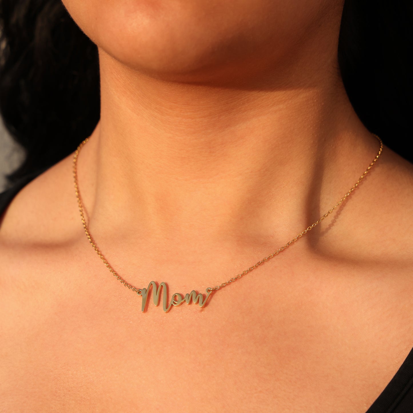 Mom Necklace - Gold