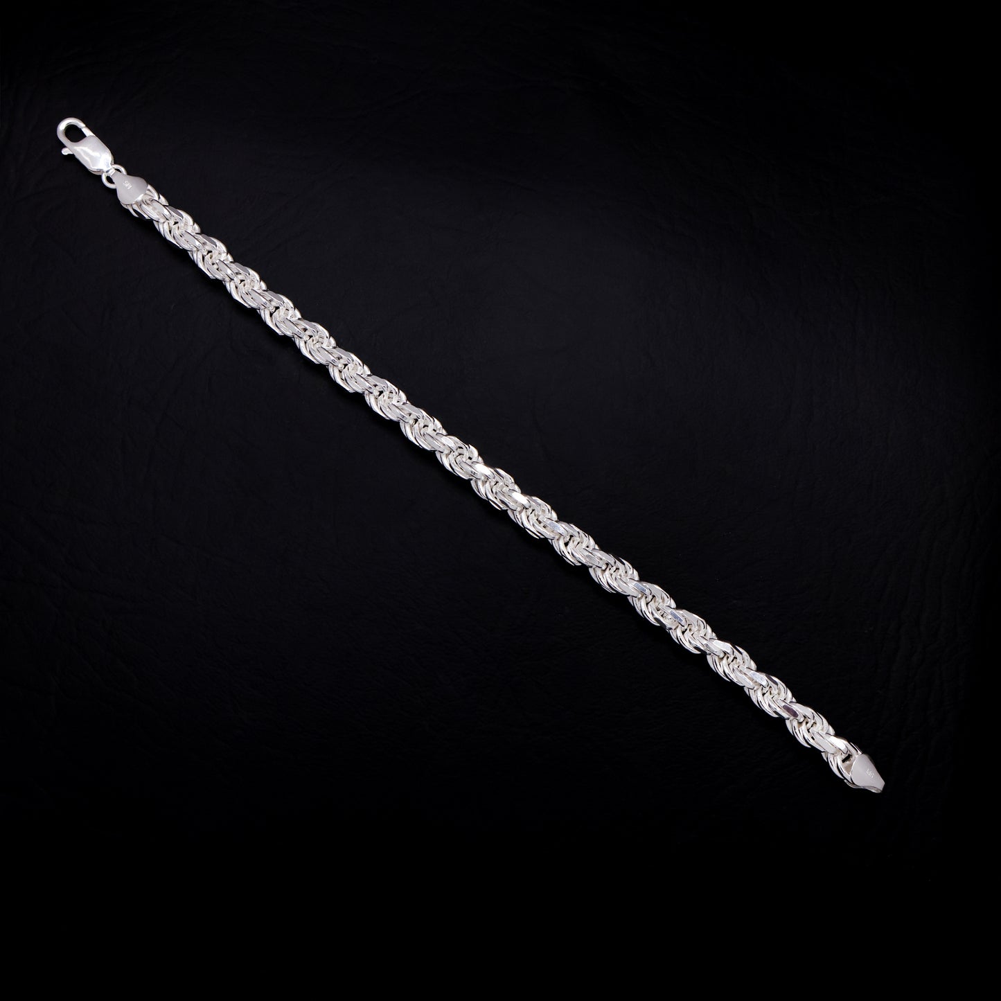 7mm Rope Bracelet - 925 Silver