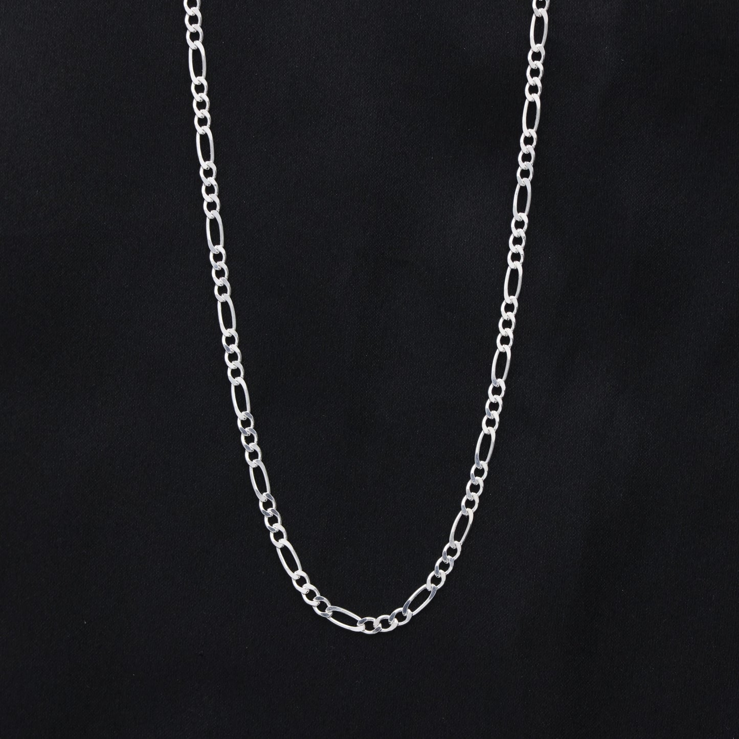 3mm Figaro Necklace - 925 Silver