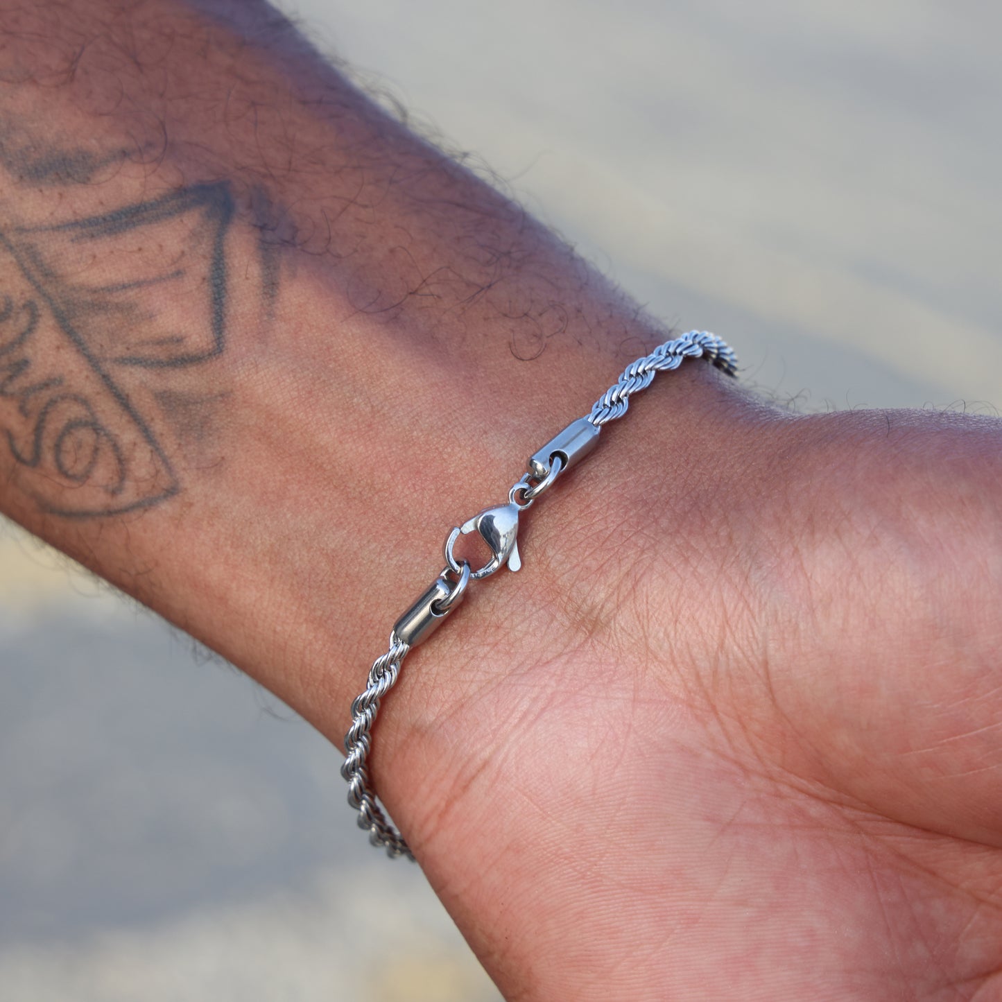 3mm Rope Bracelet - Premium 316L Stainless
