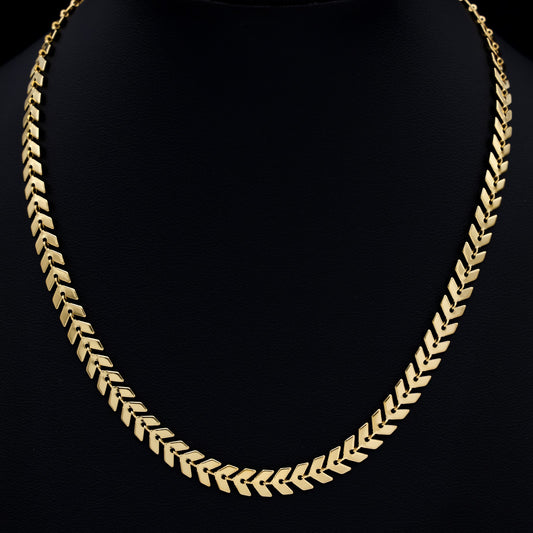 6mm Arrow Choker Necklace - Gold