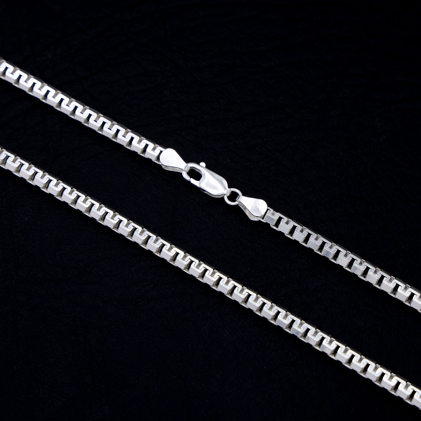 4mm Aztec Link Chain - 925 Silver