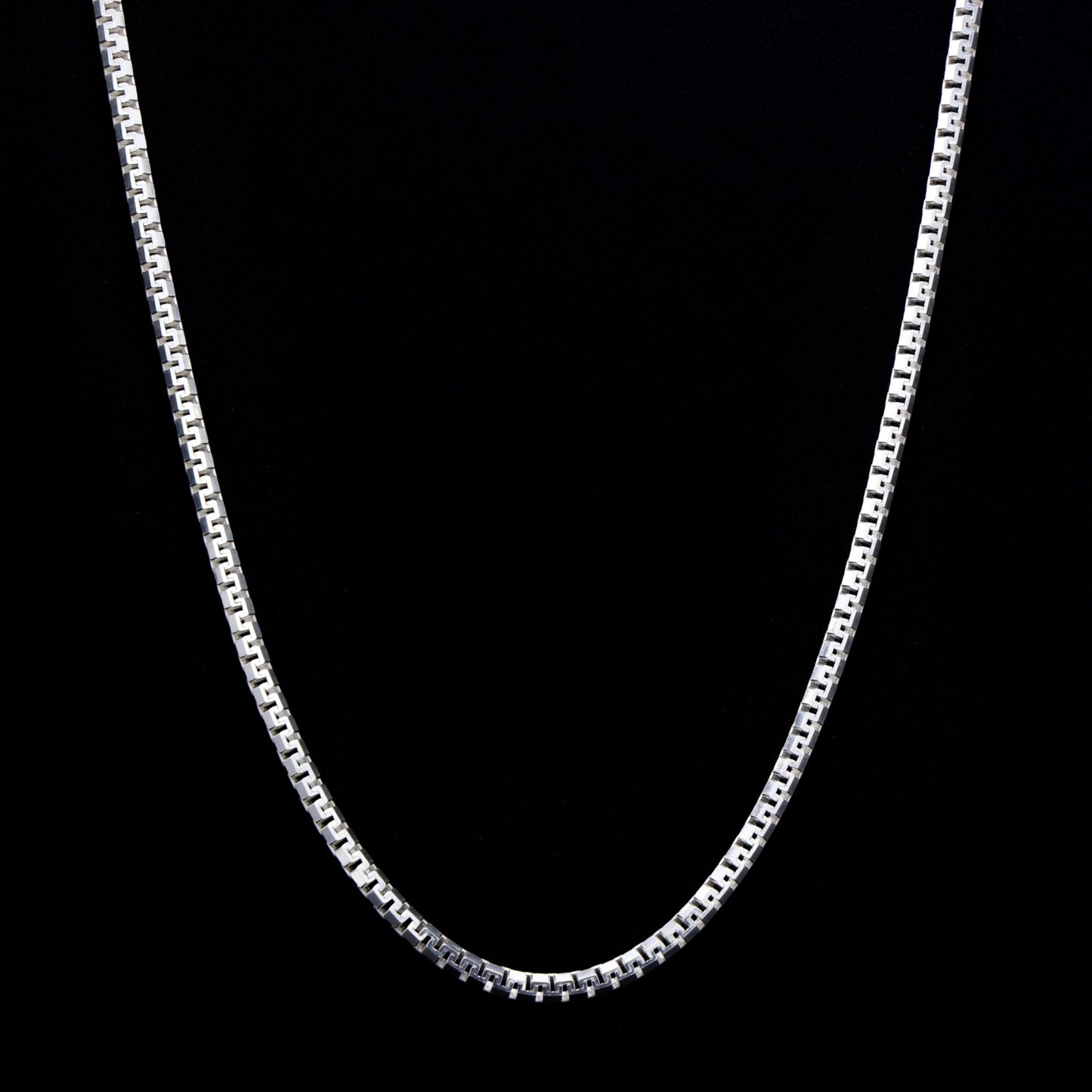 4mm Aztec Link Chain - 925 Silver