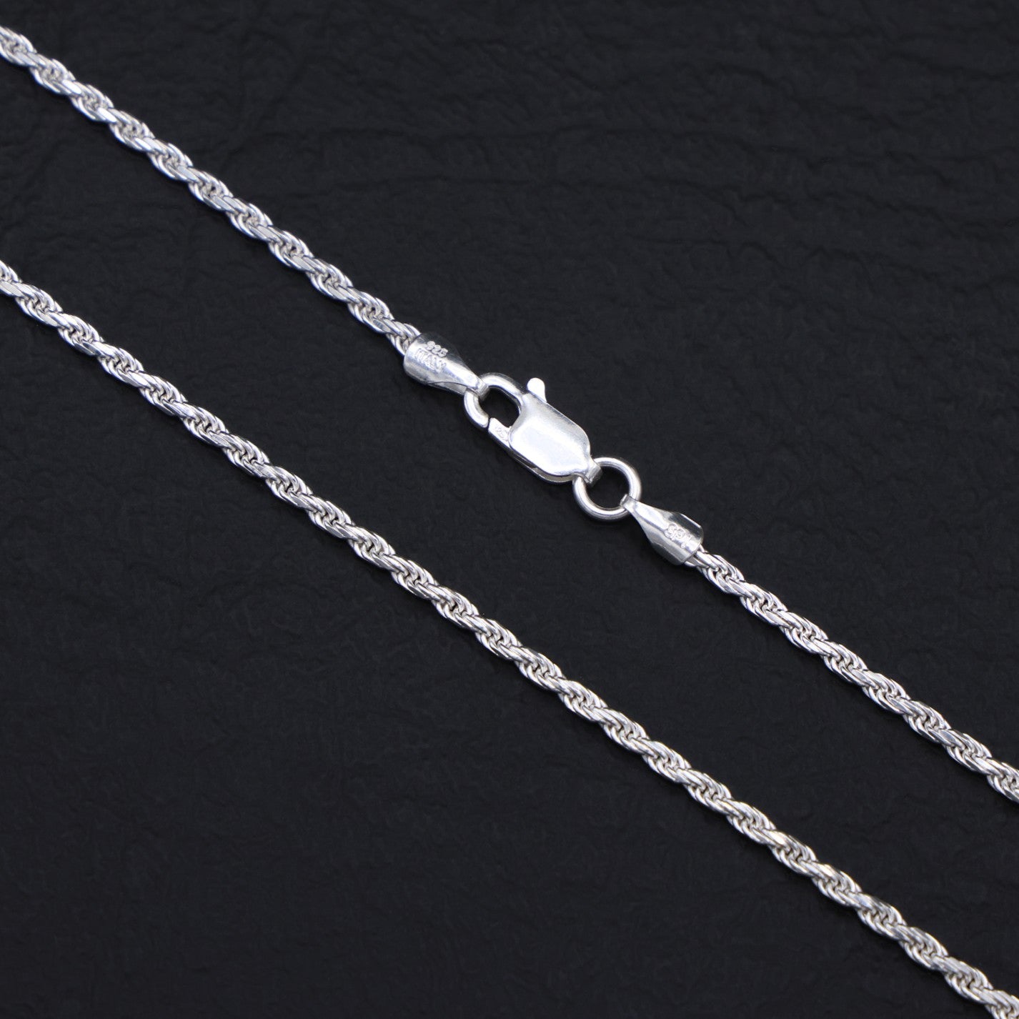 1.7mm Rope Necklace - 925 Silver