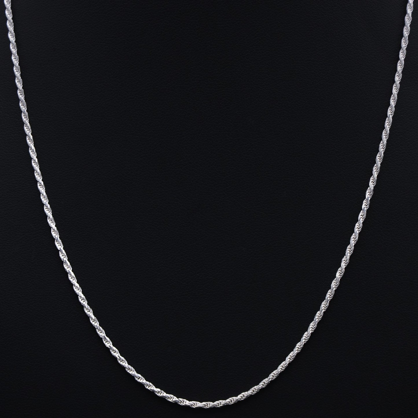 1.7mm Rope Necklace - 925 Silver