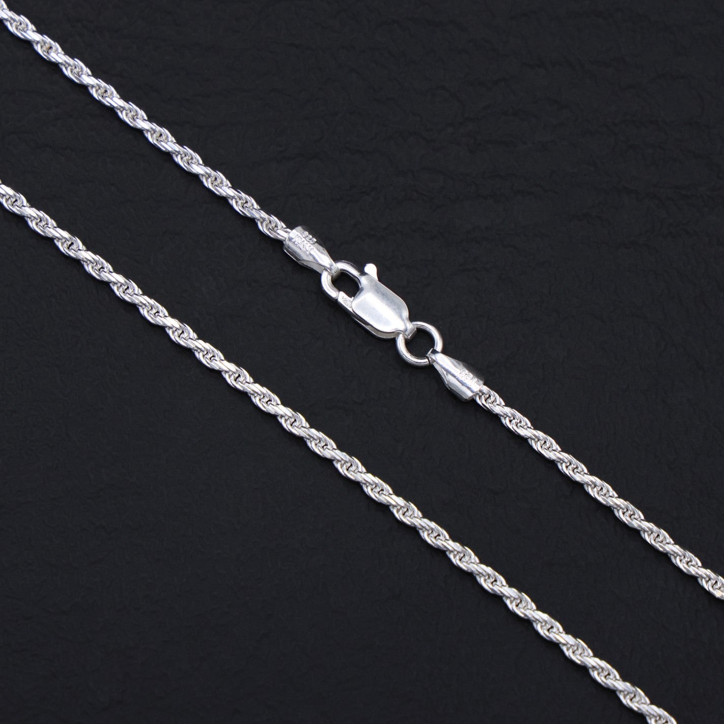 2mm Rope Necklace - 925 Silver