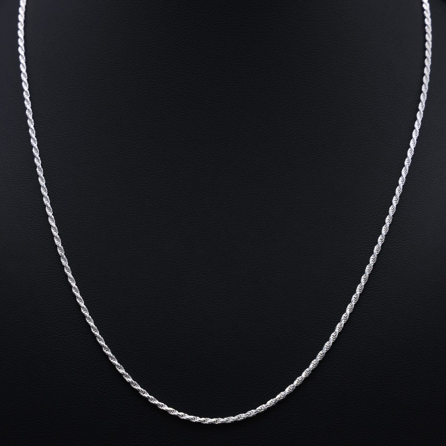 2mm Rope Necklace - 925 Silver