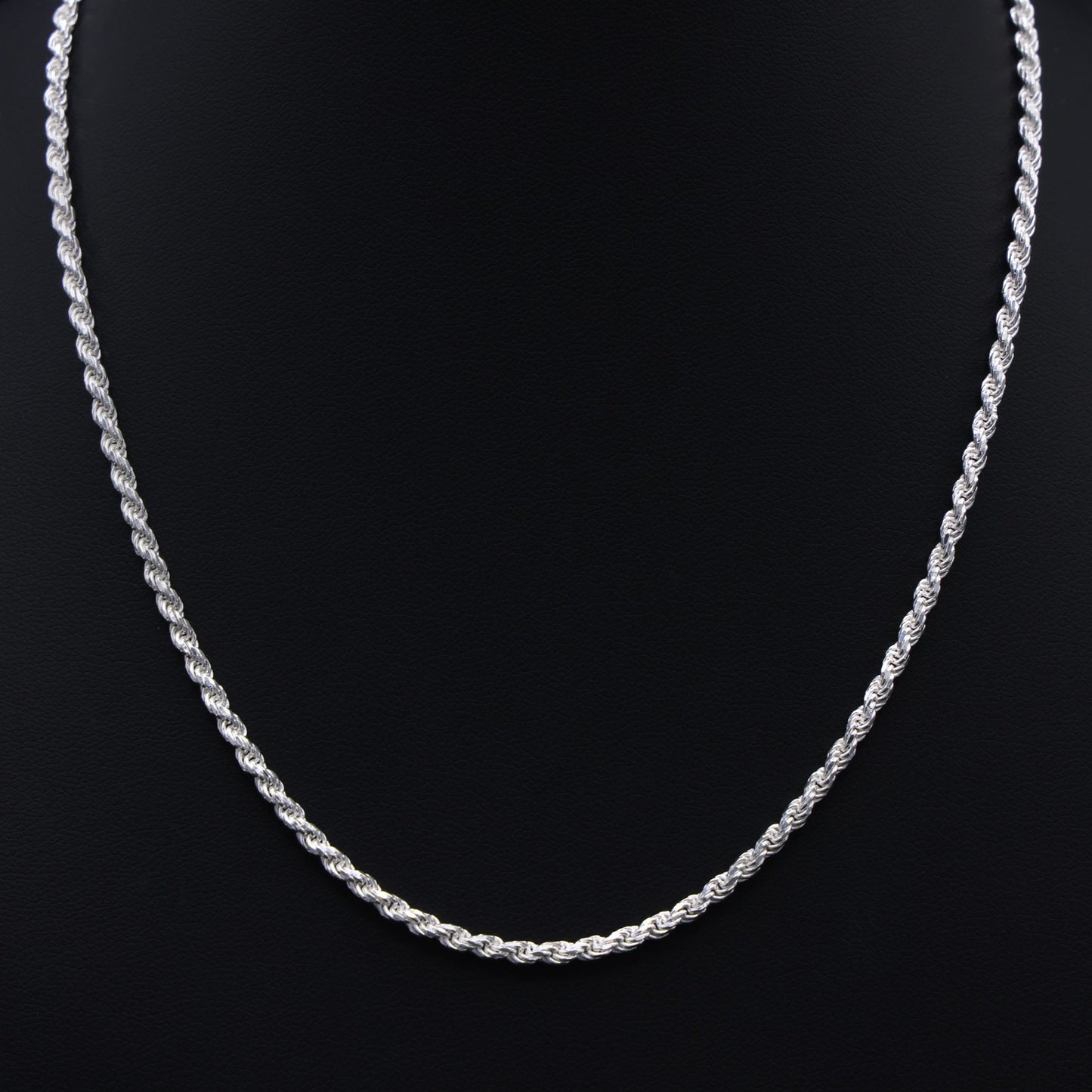 3mm Rope Necklace - 925 Silver