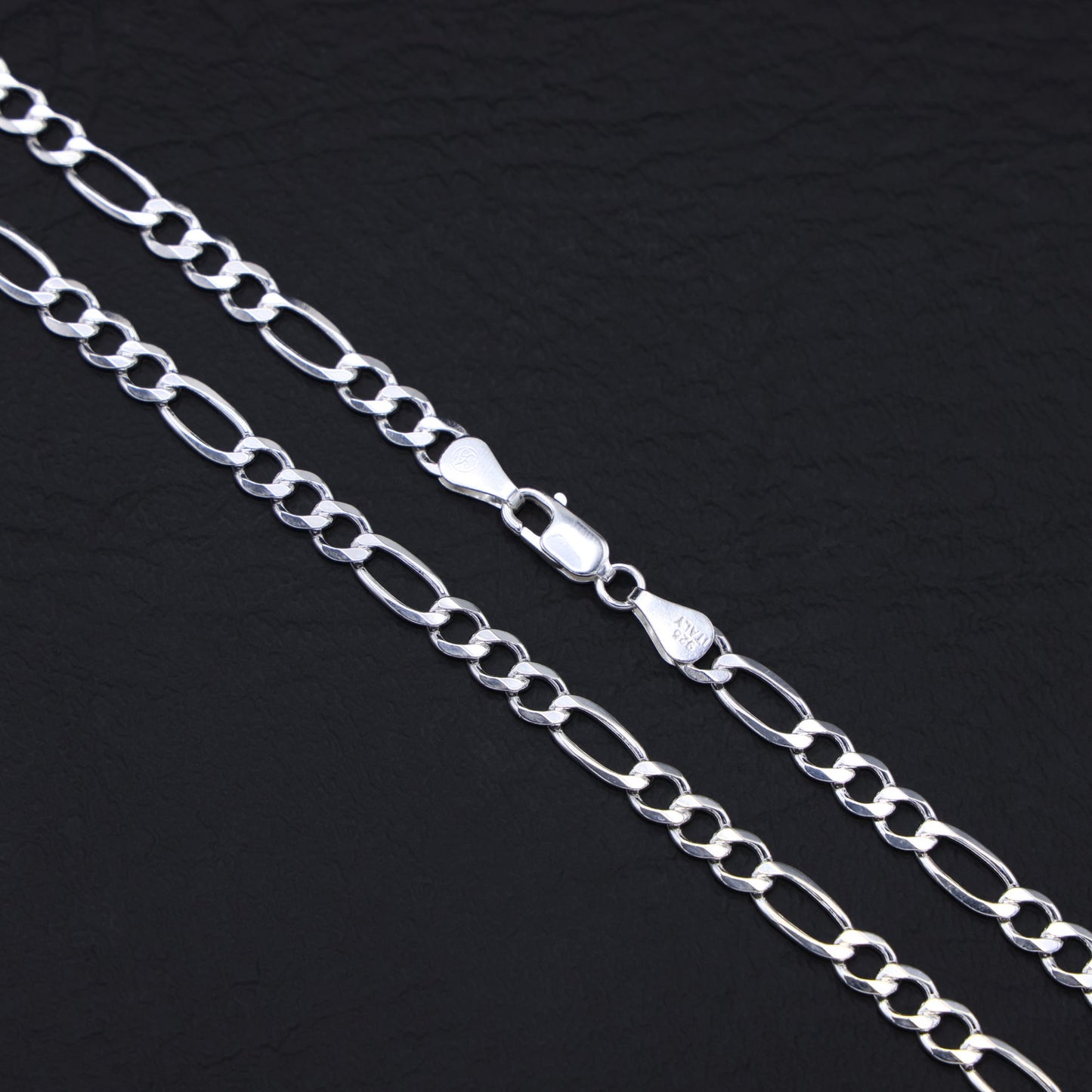 5mm Figaro Chain - 925 Silver