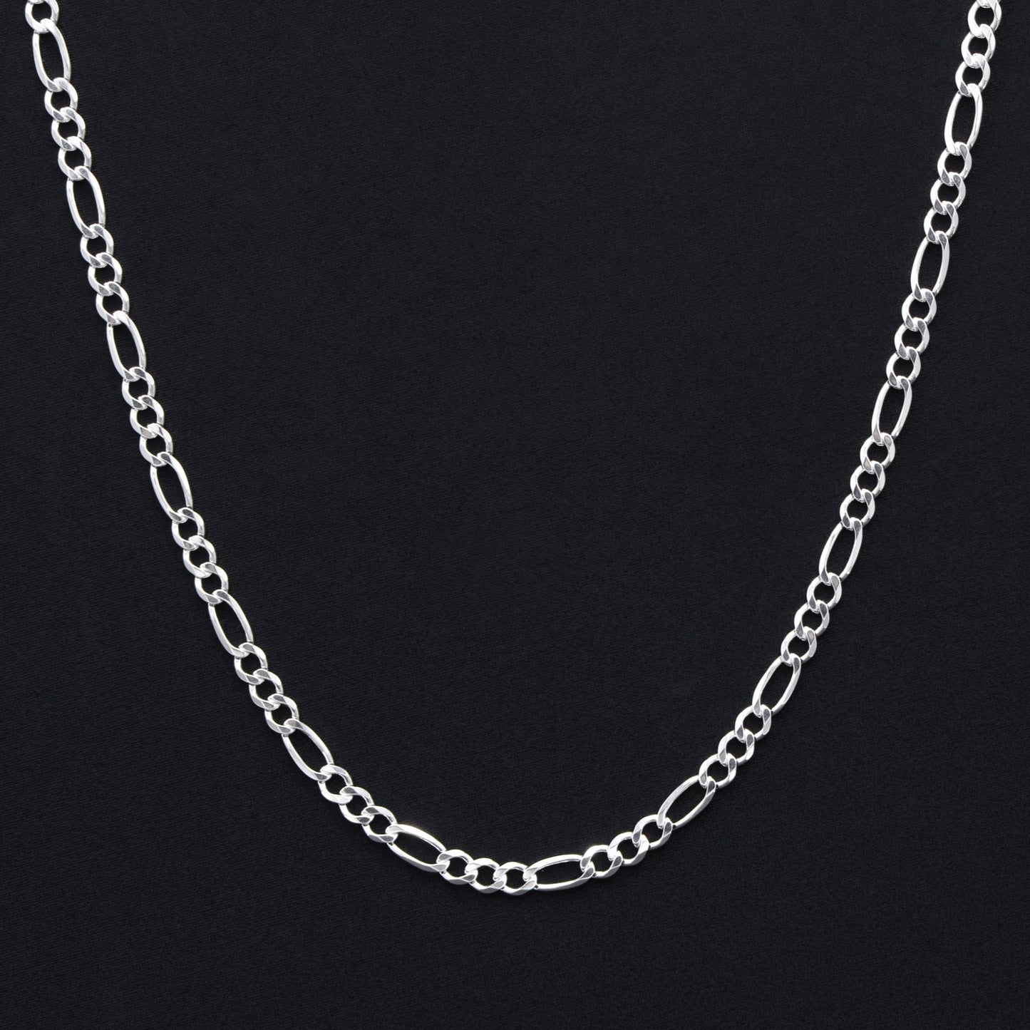 5mm Figaro Chain - 925 Silver