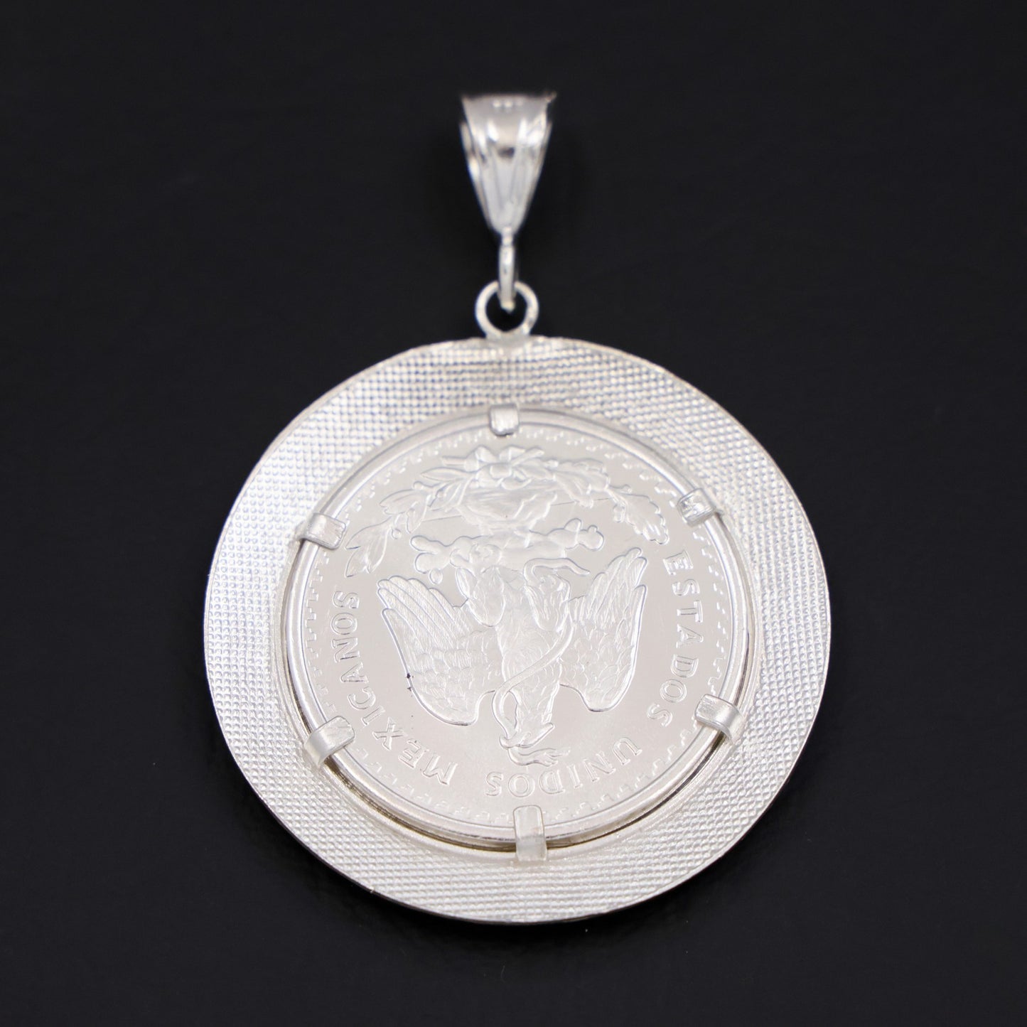 Aztec Bezel Centenario Pendant - 925 Silver