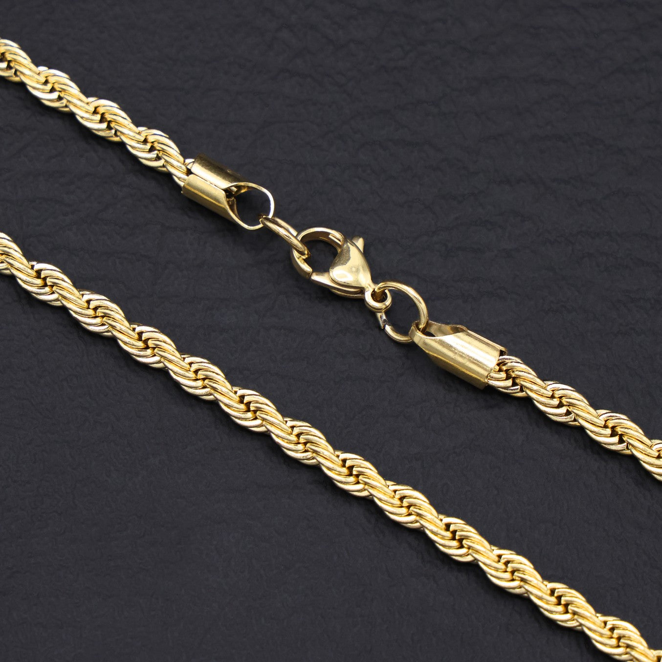 3mm Rope Chain - Gold