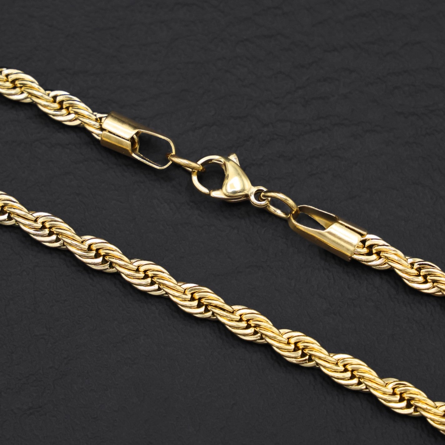 5mm Rope Chain - Gold