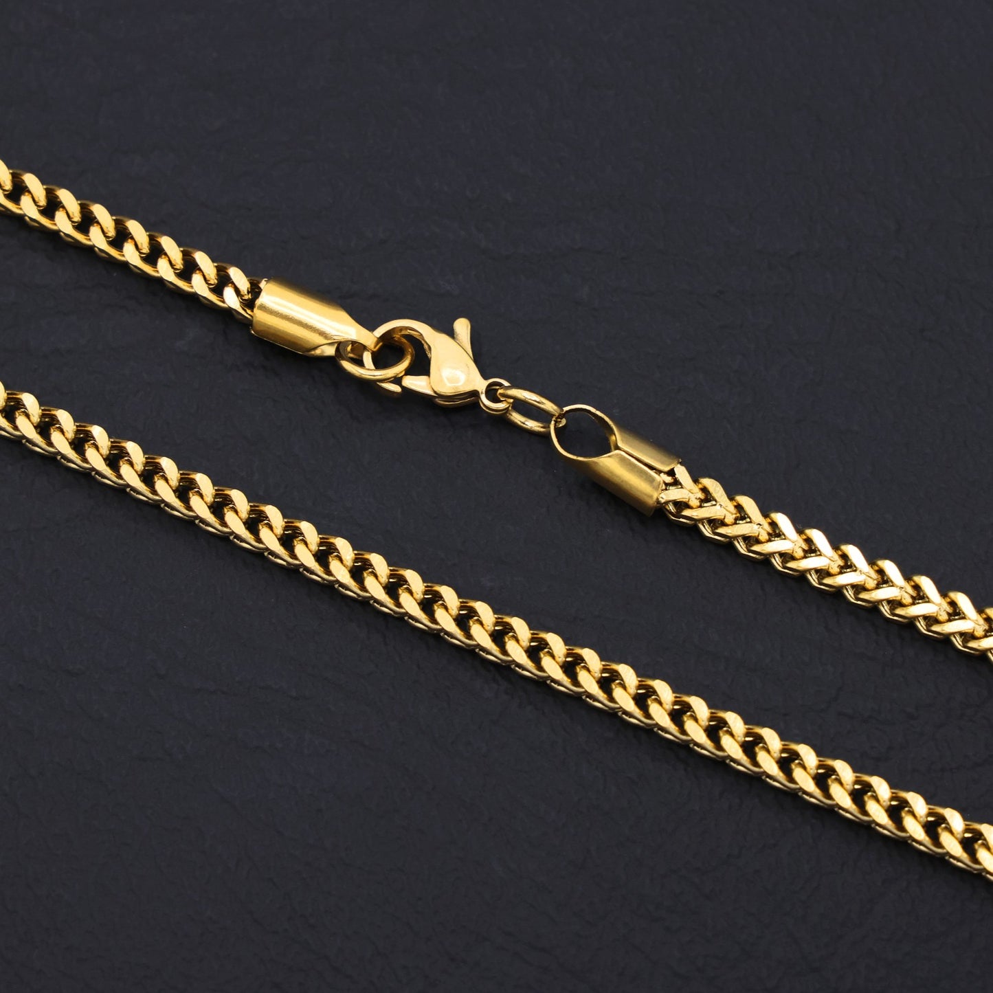 3mm Franco Chain - Gold