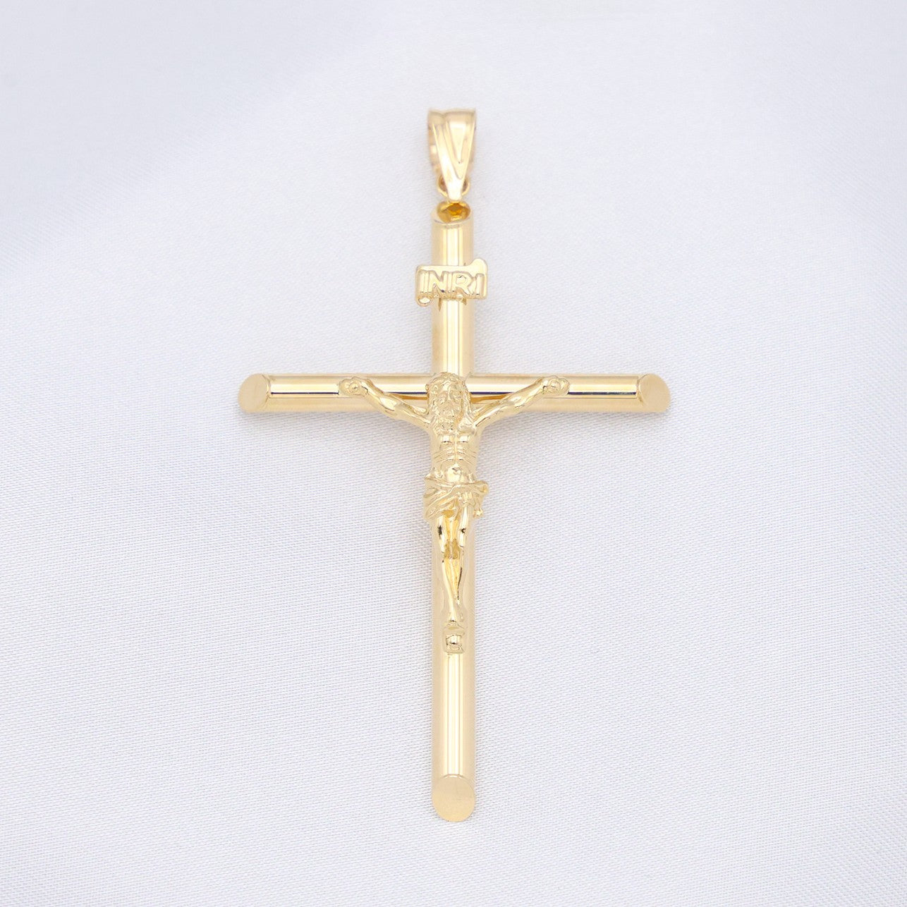Large Crucifix Pendant - 14k Gold