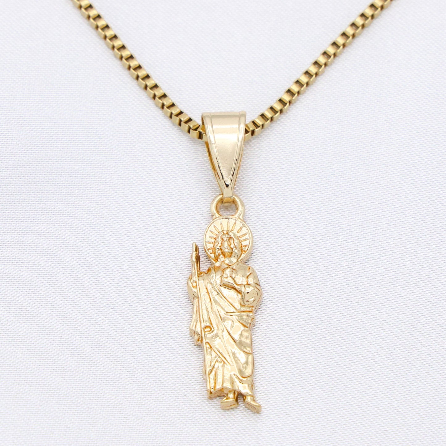 Small San Judas Necklace - Gold