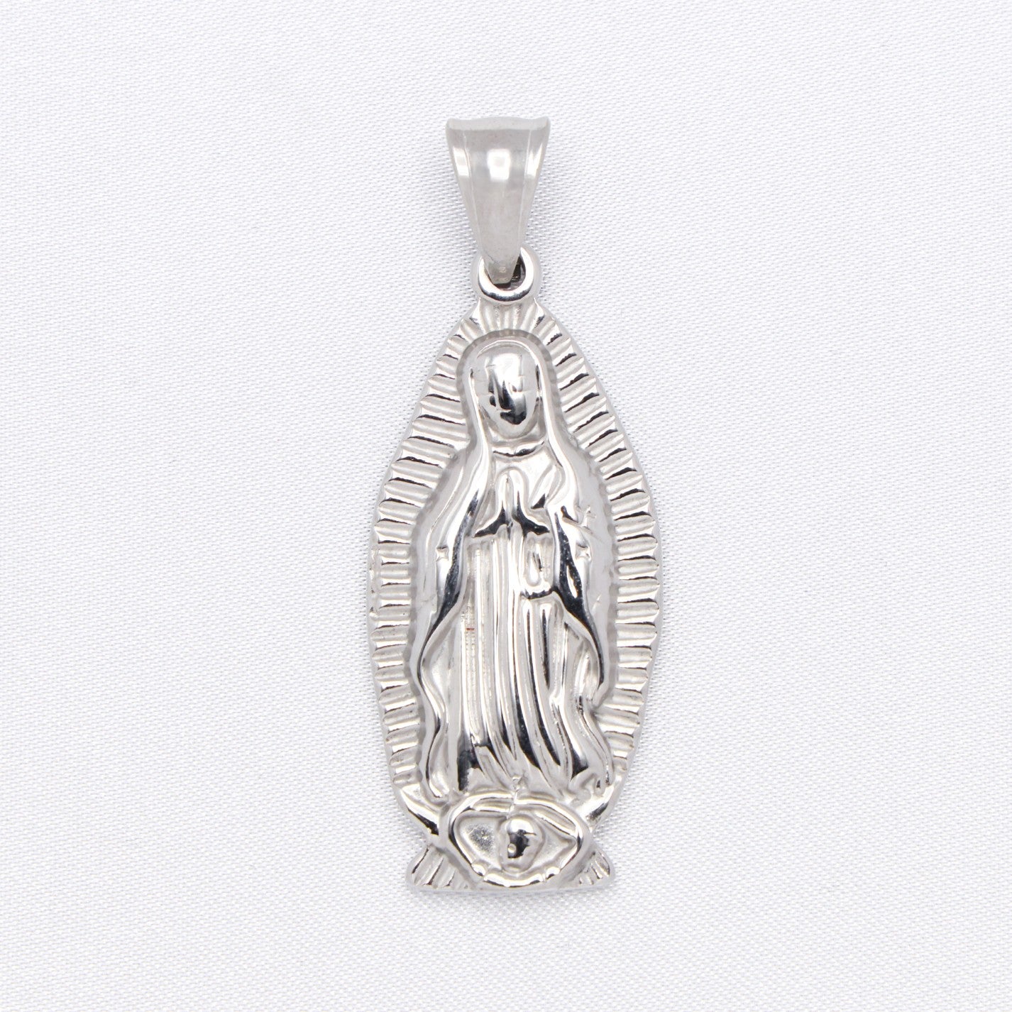 Lady of Guadalupe Pendant - Stainless