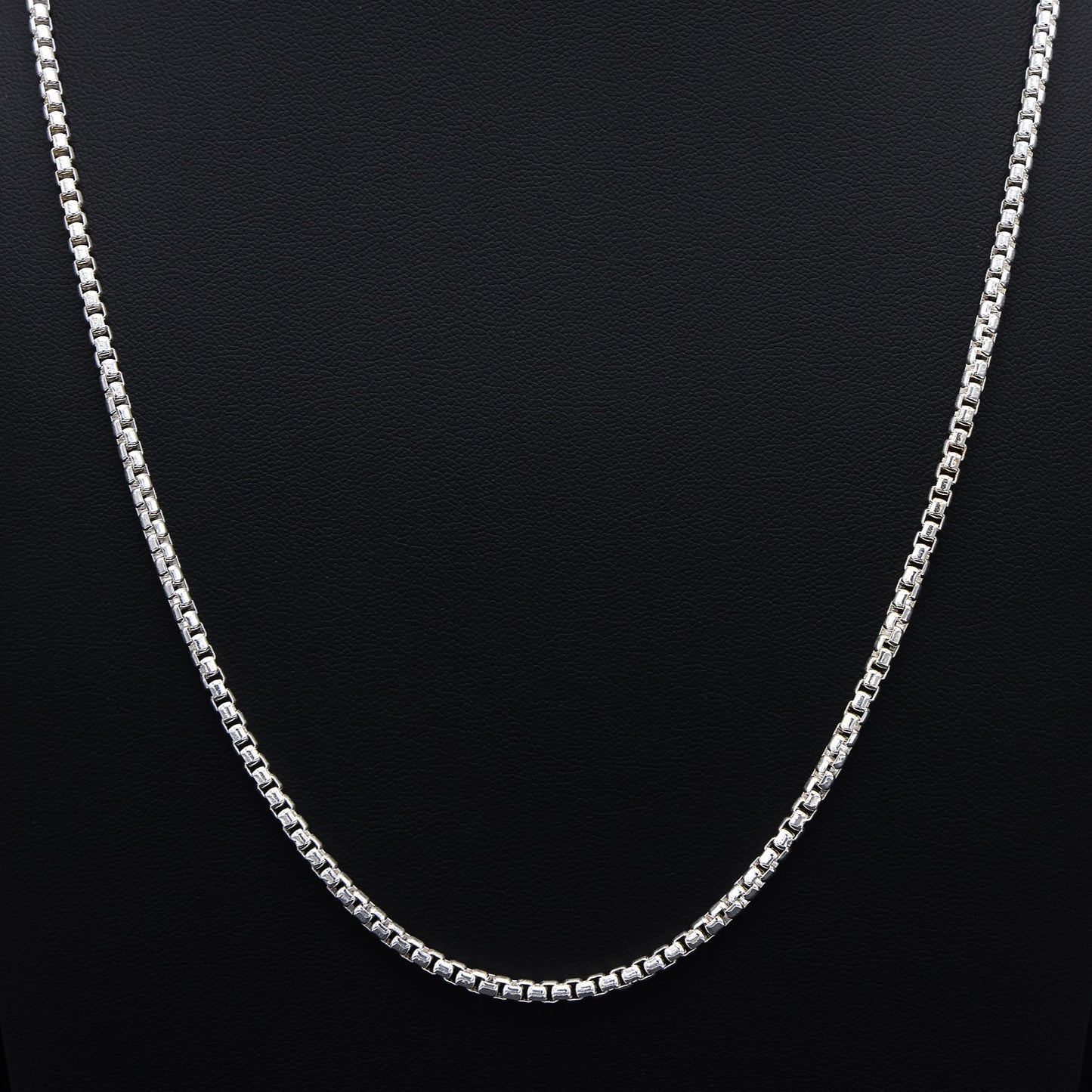 3mm Round Box Chain - 925 Silver