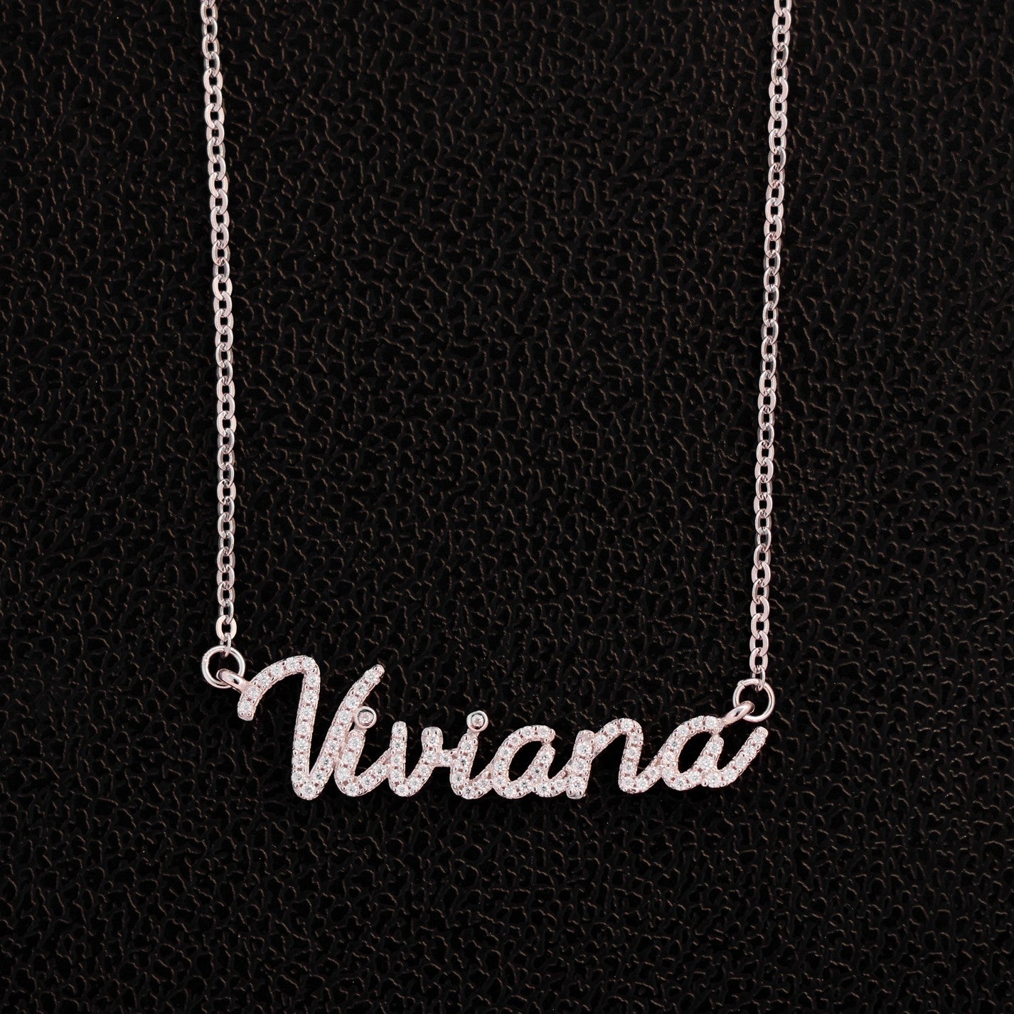 Custom Name Letter Necklace - 925 Silver