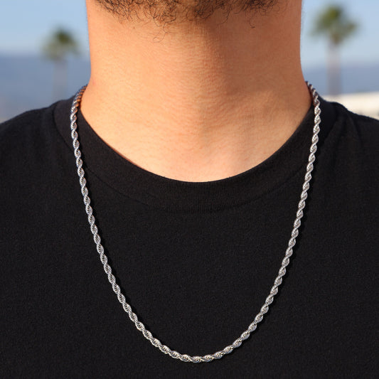 4mm Rope Chain - Premium 316L Stainless
