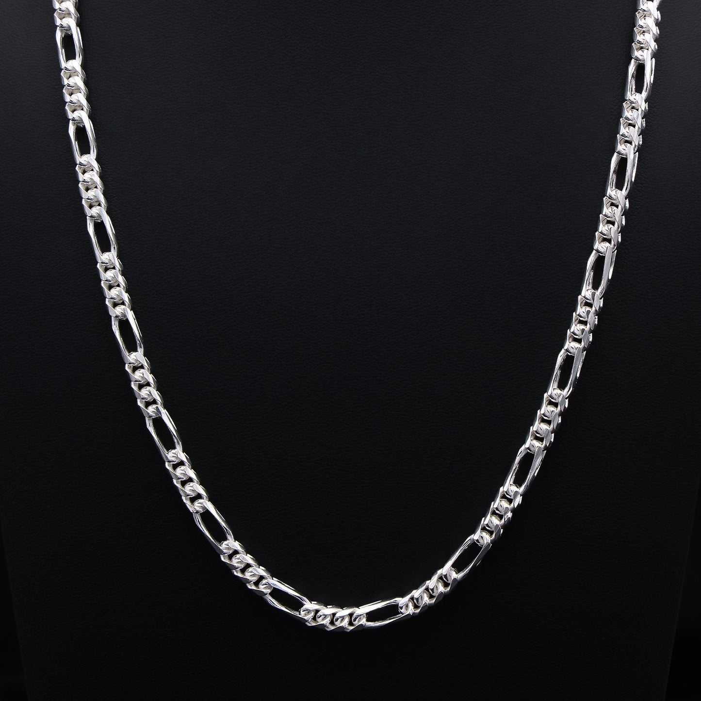5.5mm Franco Figaro Chain - 925 Silver