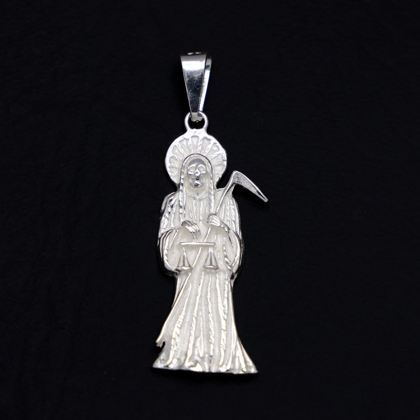 Santa Muerte Pendant - 925 Silver