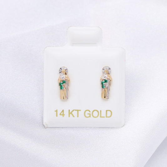 San Judas Earrings - 14k Gold
