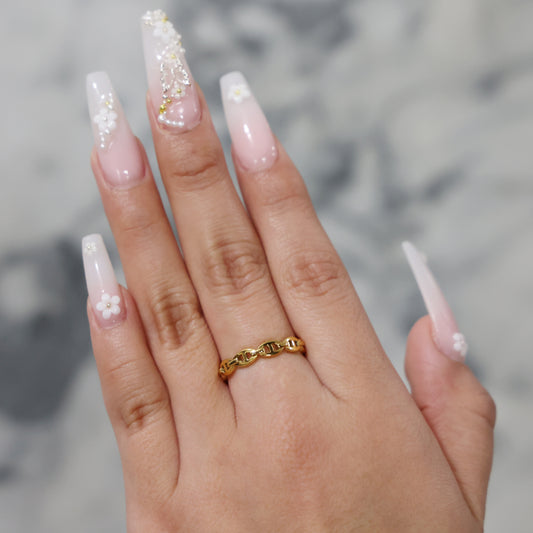 Coffee Bean Ring - Gold