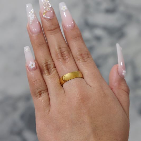 6mm Band Ring - Gold