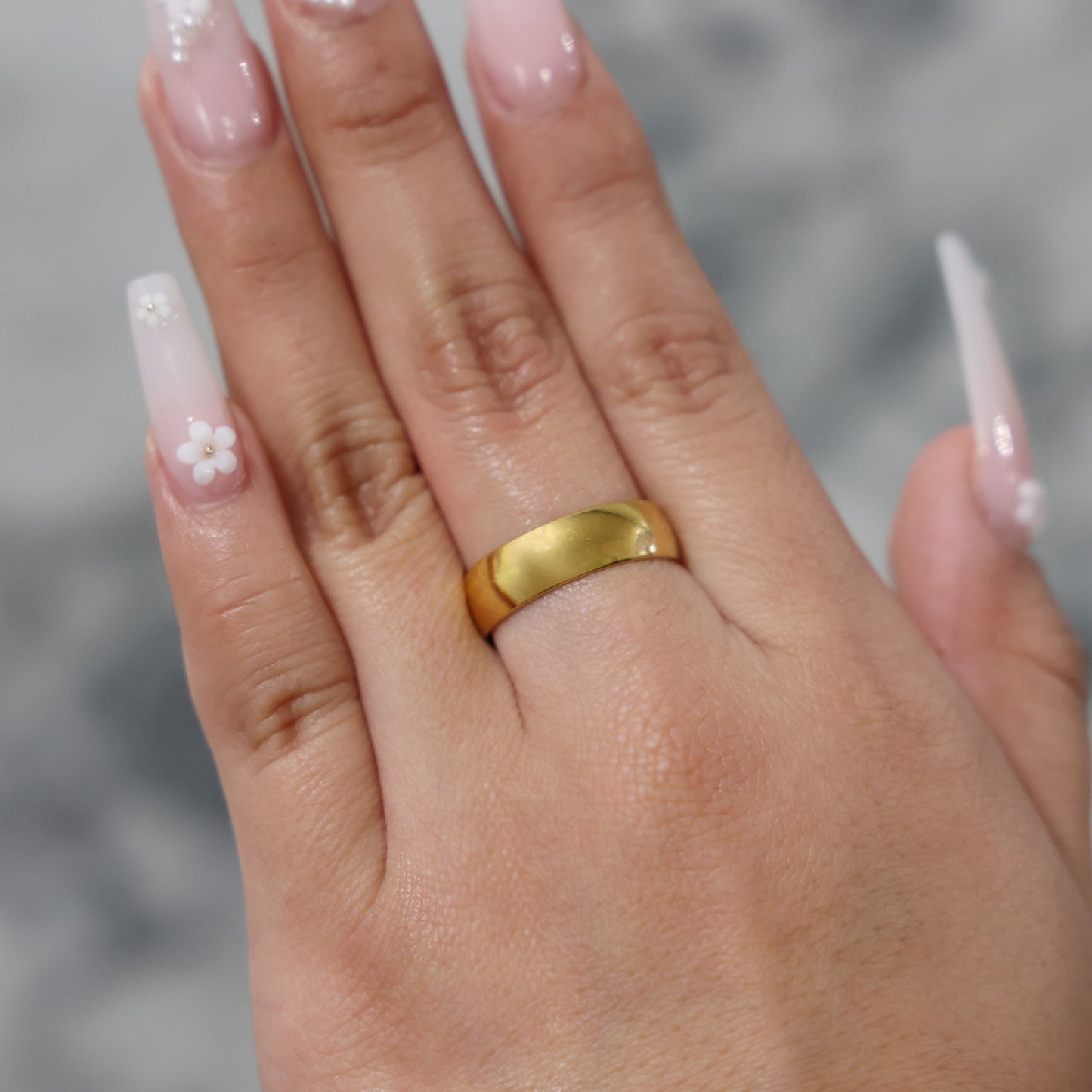 6mm Band Ring - Gold