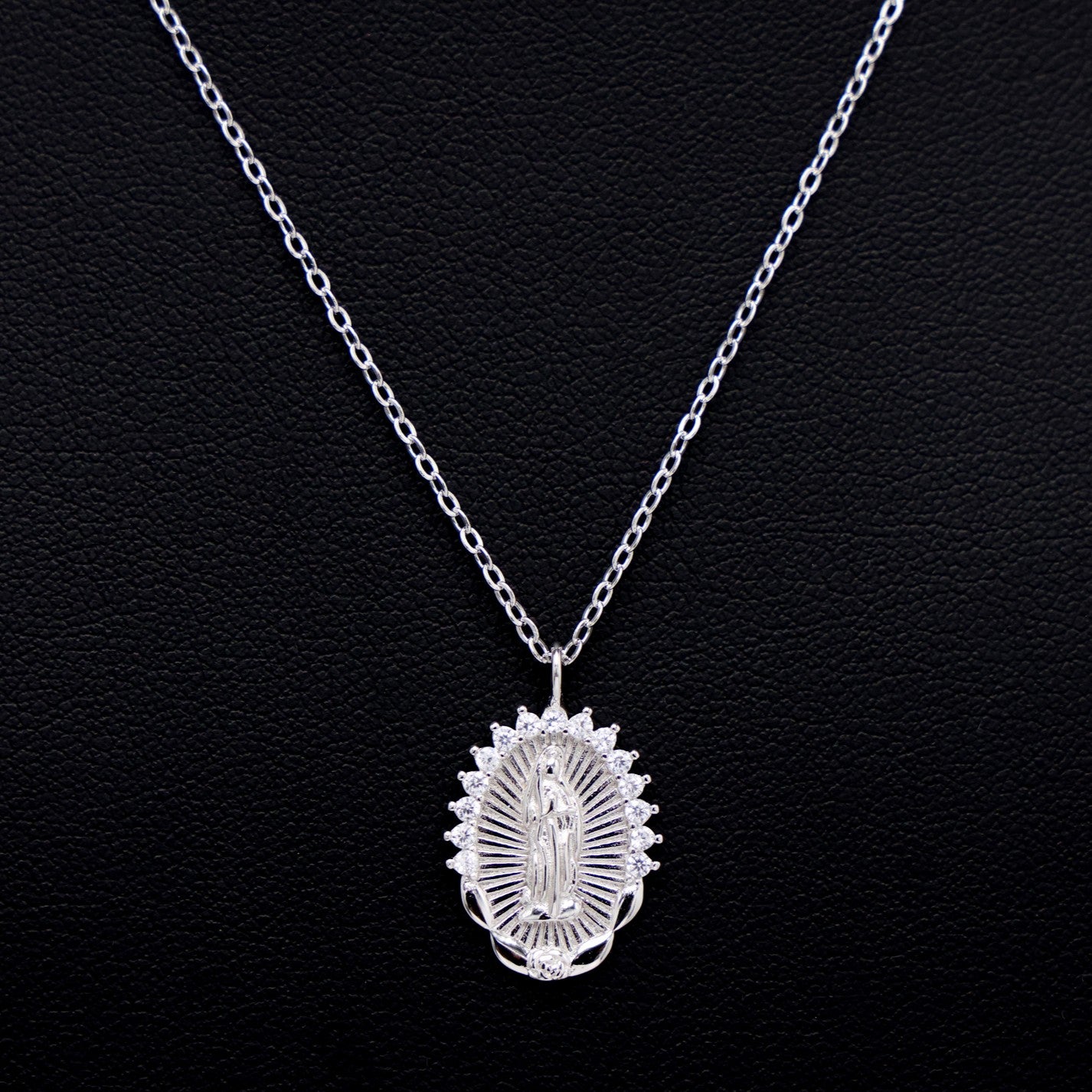 Small Virgin Mary Necklace - 925 Silver