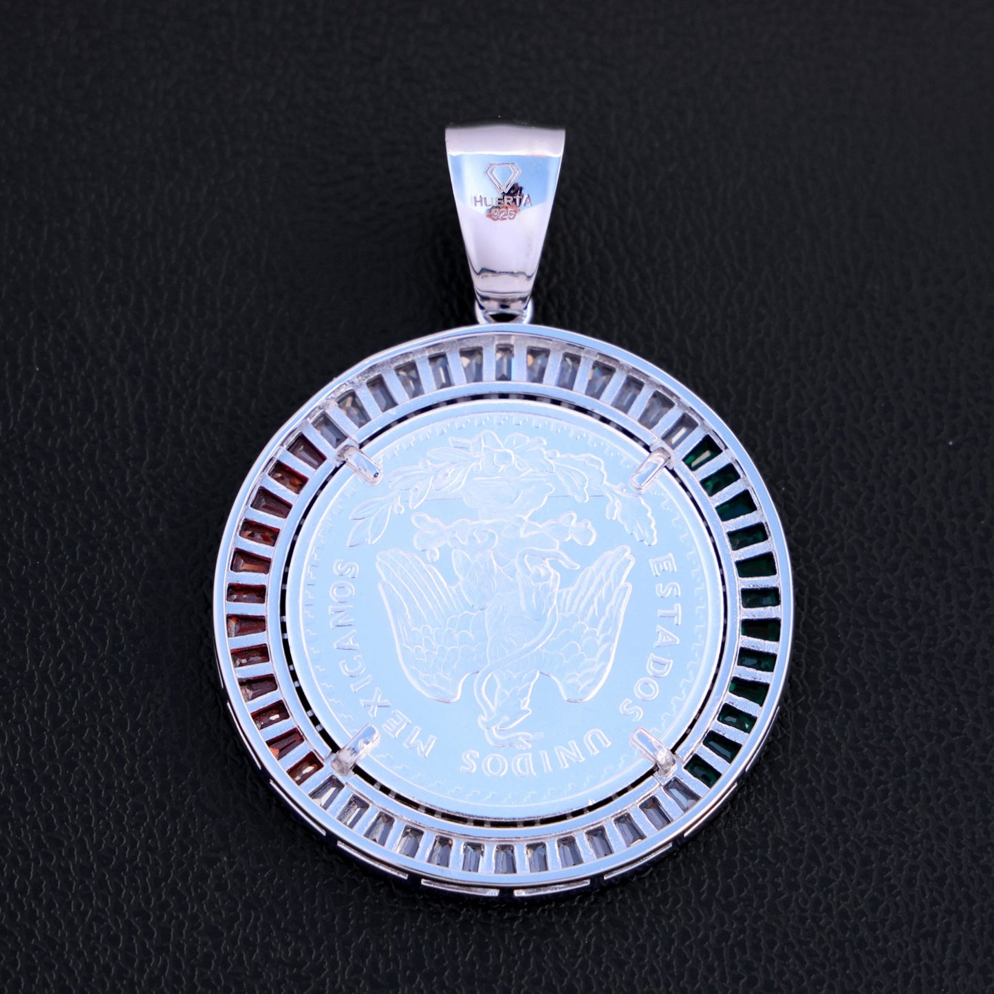 3 Color Baguette Bezel Centenario - 925 Silver