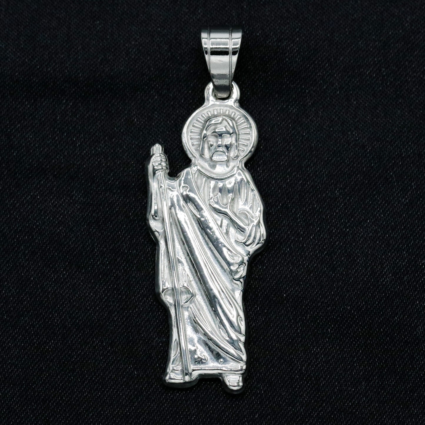 Small San Judas Pendant - Premium 316L Stainless